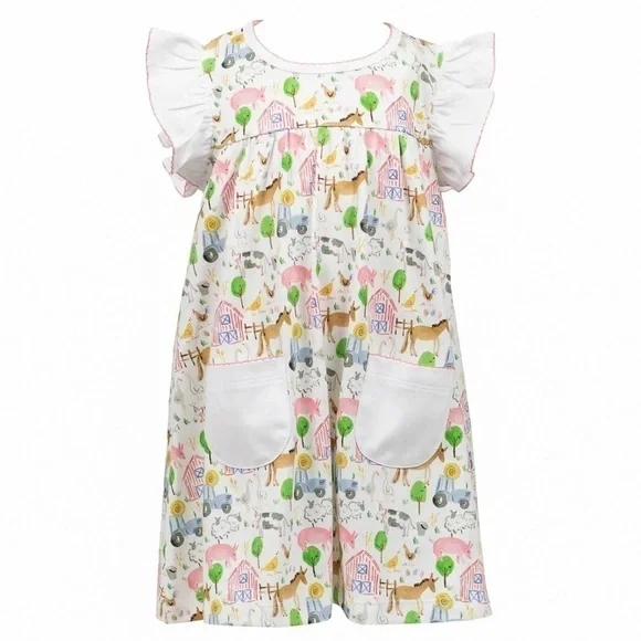 The Proper Peony Yoke Farm Dress Size 8 - Picture 3 of 7